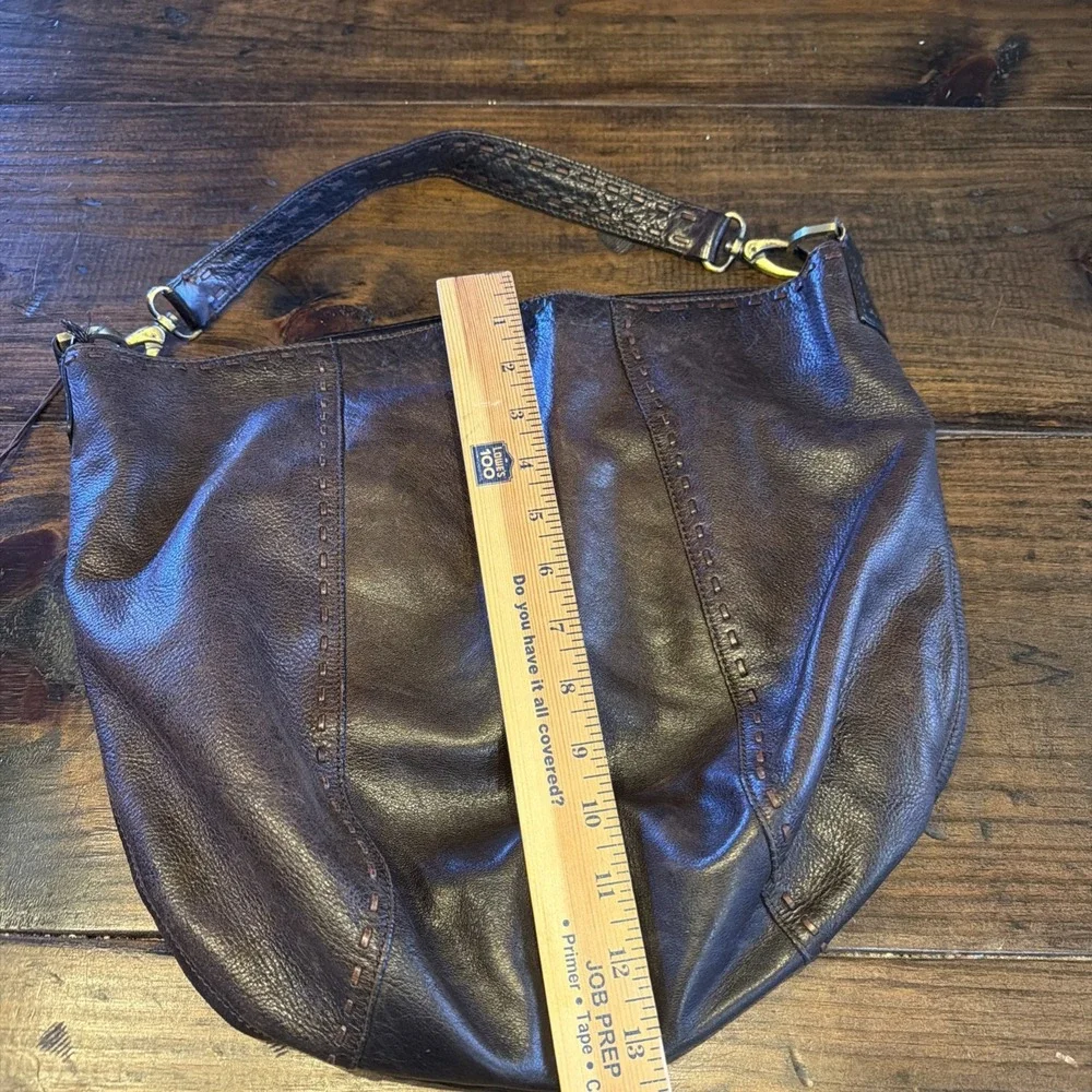 Sigrid‎ Olsen Brown Leather Hobo Shoulder Bag Soft Slouchy